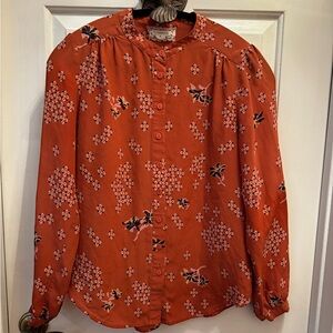 B. Vintage Shirt Top 100% Silk Sz S Small Button down. Exc like new cond…